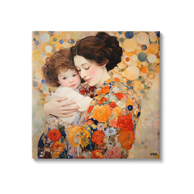 «Floral Mother & Baby», art mural sur toile par Rb