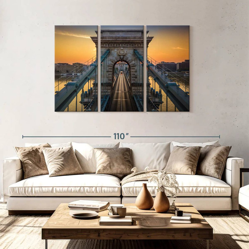 Nicci Szechenyi Chain Bridge, 48" H x 74" W
