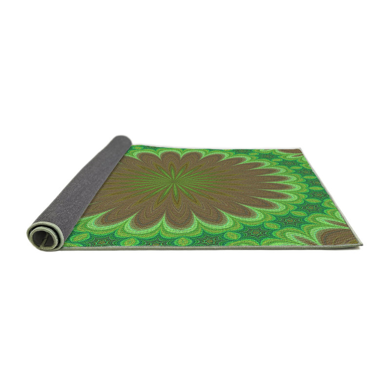 Tapis de la zone verte en laine oriental, Rond 4 pi