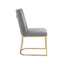 Chaises de salle à manger, chaise d'appoint rembourrée en velours, pieds en métal (ensemble de 2)-667954127