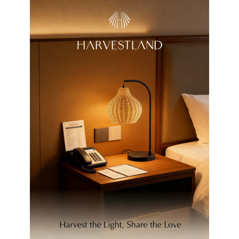 Lampe de table Harvestland Sunwoven Rattan