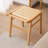Vanity Stool – Square Rattan Makeup Stool