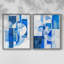 Série ABSTRACT CVI - reproduction encadrée de qualité supérieure - prête à être accrochée - aucun clou requis - aucun clou requis-173377885-173377886