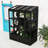 Wooden Walk-In Greenhouse with Folding Shelves, Polycarbonate Panels and Anti-Fall Protection-113957839