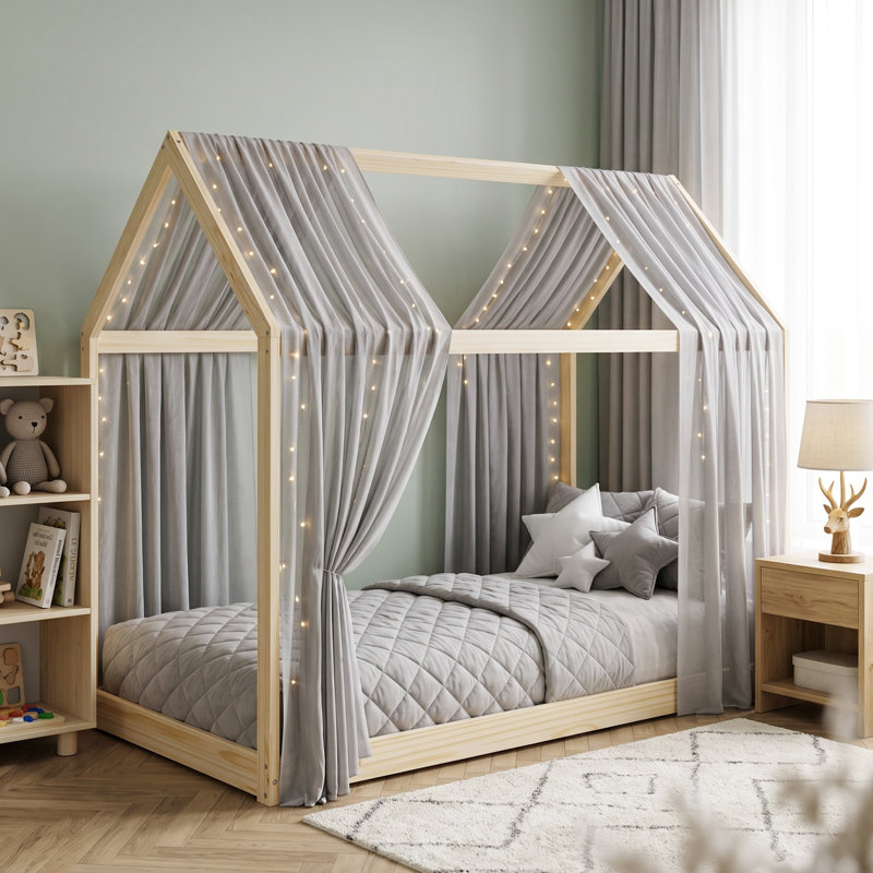 Single Manufactured Wood Bed