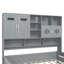 Lit de jour simple en bois avec 2 tiroirs, armoire et tablette tout-en-un-1135589872