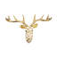 Mocha Check Small Deer Wall Decor
