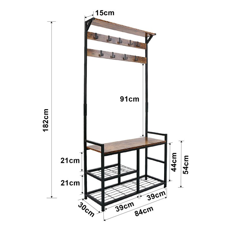 Breeonna Hall Tree 84cm Wide