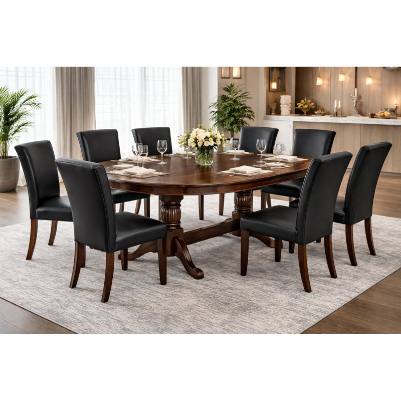 Ram Game Room 84 "8 - Joueur de poker / table et chaises par RAM Game Room, Cappuccino