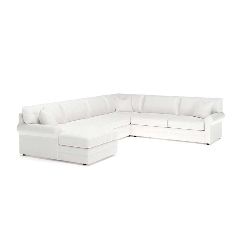 Canapé modulaire 4 pièces Comfy, Neige Nomad, Orienté à gauche (vu de face)