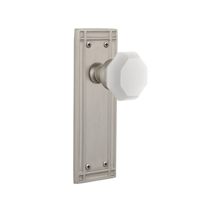 Mission Plate with Waldorf White Milk Knob