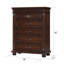 Lashonia Contemporary Cherry Wood 5-Piece Bedroom Set-402514213