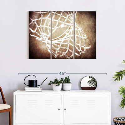 «Basketball Net» sur toile, par 3 pièces par S