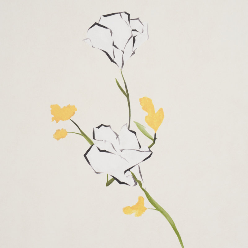 Alex's Floral Wallpaper, Beige