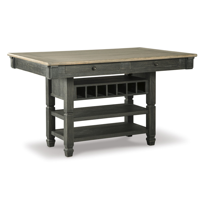 Tyler Creek Counter Height Dining Table, Gray, Black