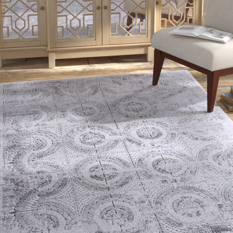 Altura Viscose Geometric Indoor Rug, Rectangle 7'10" x 10'10"