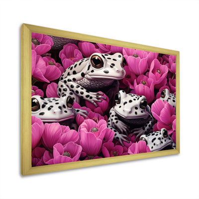 Blanc et rose Pop Art Frog I