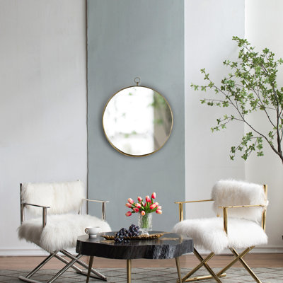 Round Mirror, Circle Mirror With Iron Frame