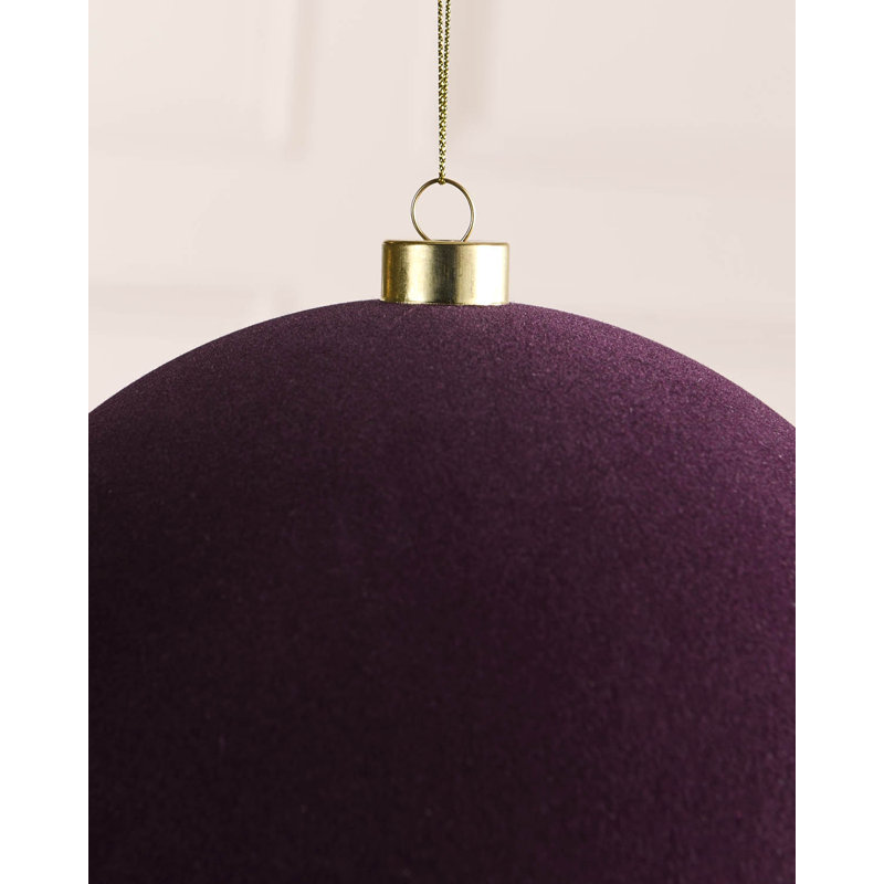 17.5cm Polystyrene Bauble, 22.6 cm H x 20 cm W x 20 cm D, Purple