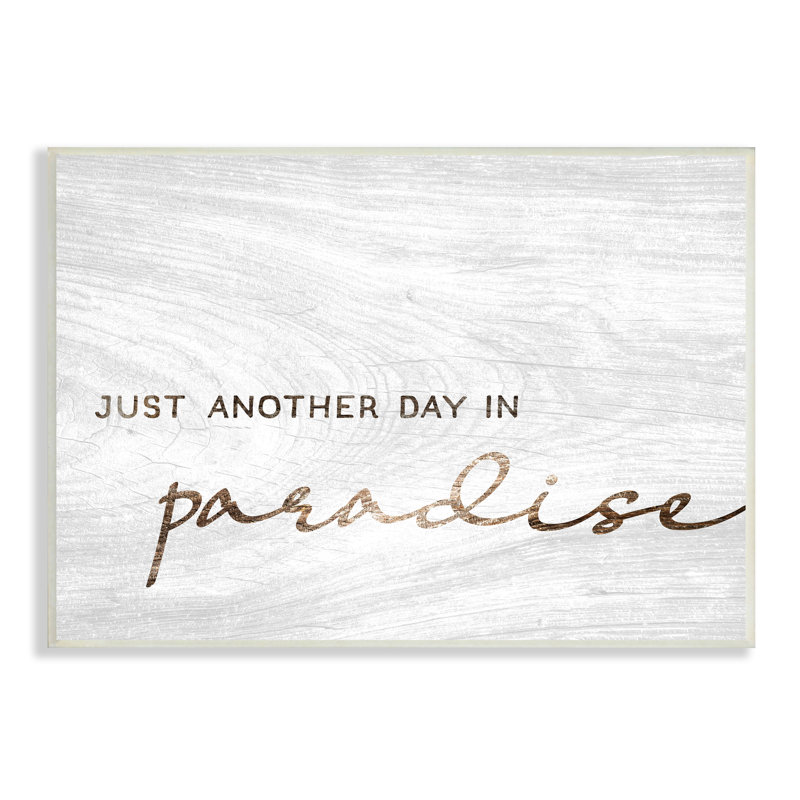 Motif de grain blanc paradisiaque paradisiaque par Lil 'Rue - impression, L 15 po x H 10 po, Plaque murale