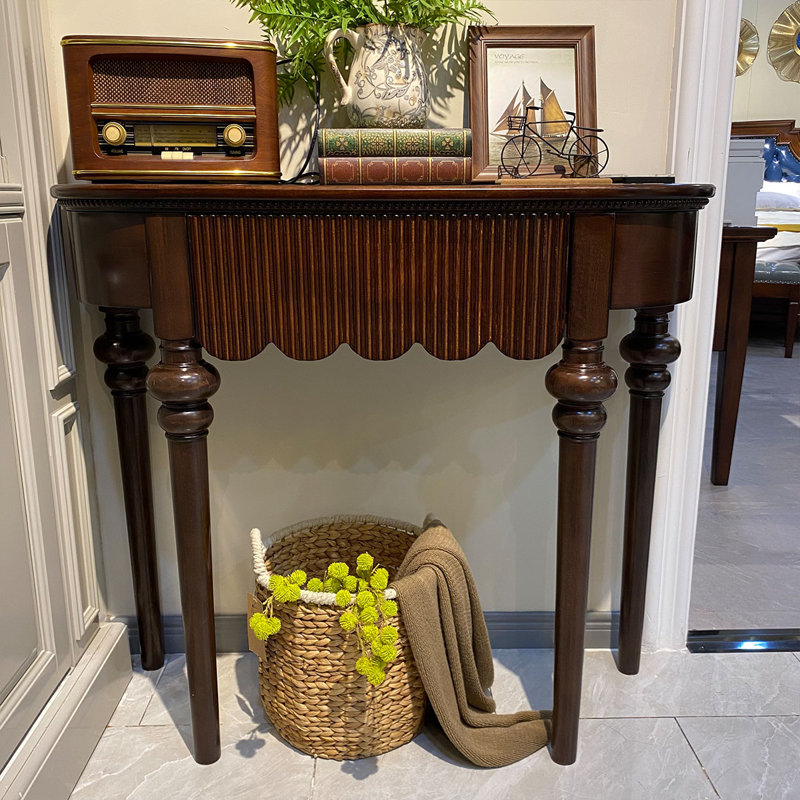 Wooden Console Table Classic Design