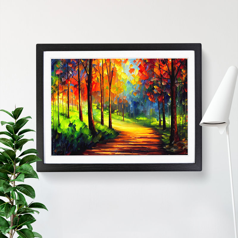 Magical Forest Vol.3 Abstract - Framed Print, Black, 46cm H x 64cm W x 2cm D
