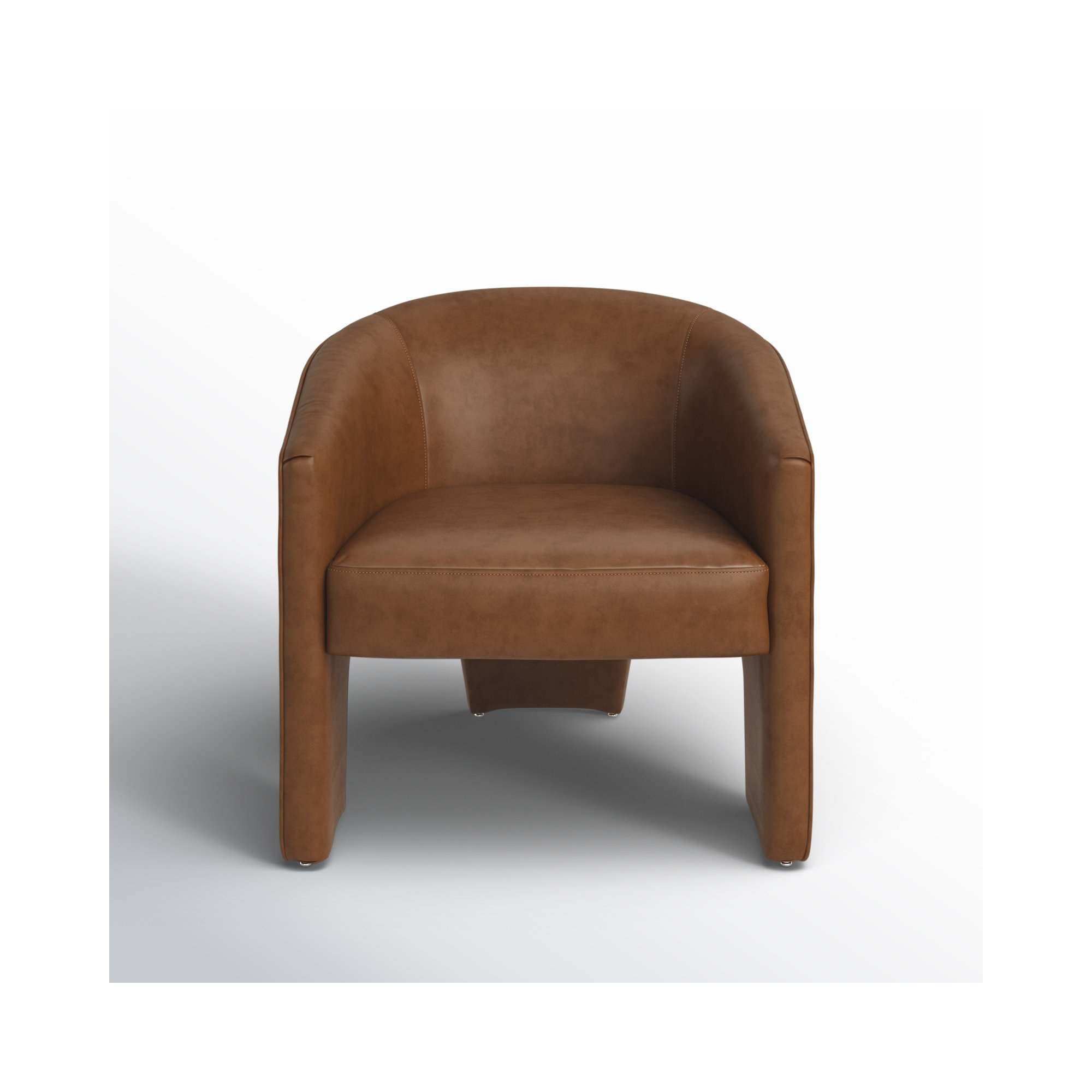 Brayson Upholstered Barrel Chair, Heirloom Sienna