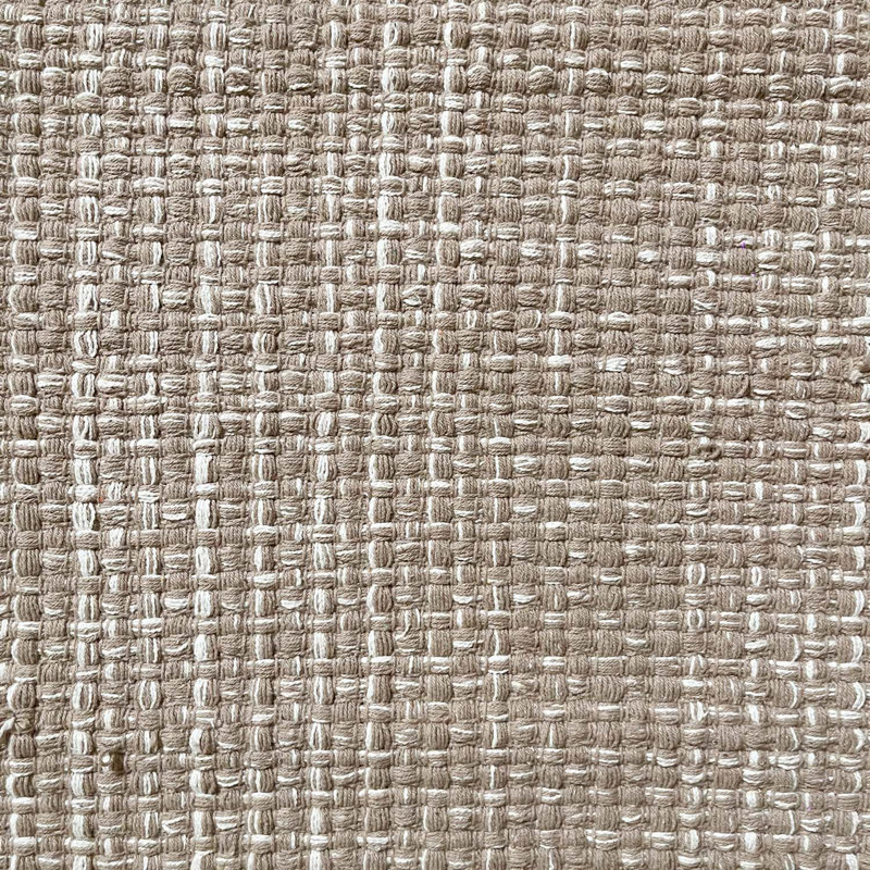 Bath Rug, 34" L x 21" W, Linen/White