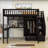 Idalina 1 Drawer Wood Loft Bed with Built-in-Desk, Shelves and Wardrobe-65696891-65696838