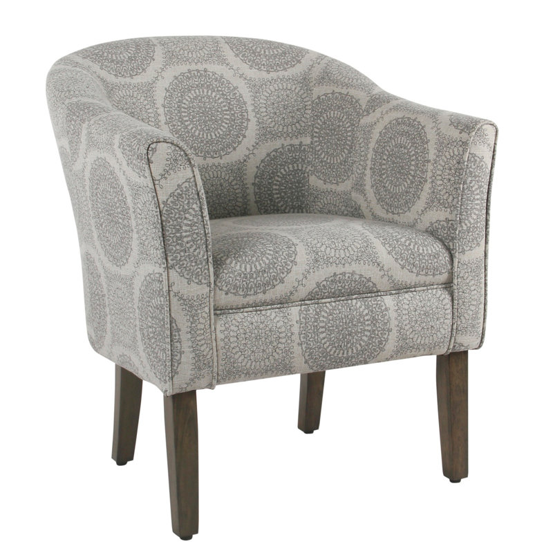 Causey 28'' Wide Armchair, Gray Medallion