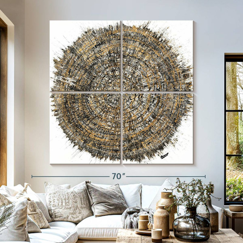 Avery Mysterious Tree Ring, 57" H x 57" W
