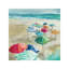 Umbrella Beach I by Carol Robinson - Painting on Canvas-2065108314-2127350513