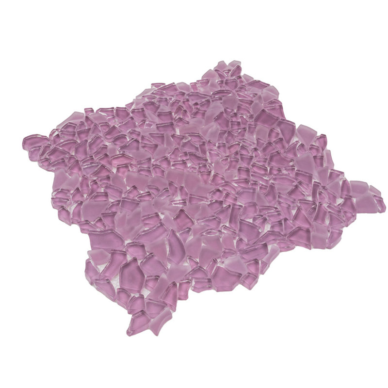 Carreaux de mosaïque en verre, Rose