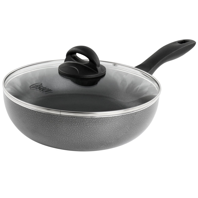 9.5 Inch Aluminum Nonstick Wok With Lid