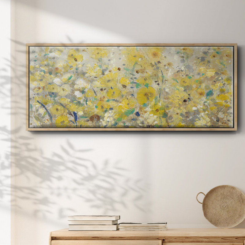 «Cheerful Garden I», toile encadrée, H 20 po x l 50 po