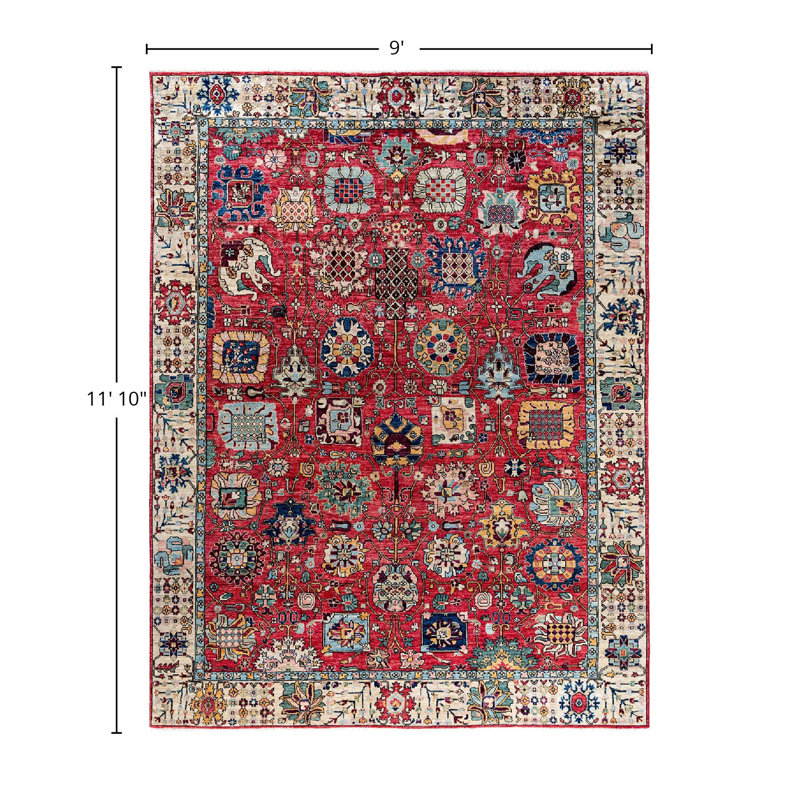 Serapi One-of-a-Kind 9' 0" X 11' 10" Hand Knotted Area Rug