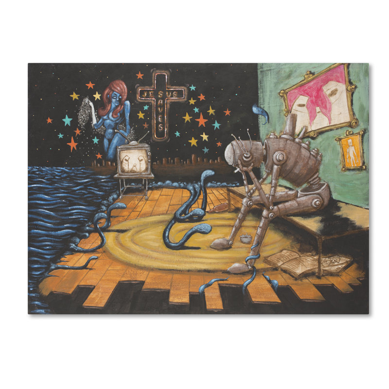 «Jonati Jesus sauves» par Craig Snodgrass, reproduction d'art sur toile tendue, H 35 po x l 47 po x P 2 po