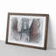George Washington Bridge in Abstract - Framed Print-55726876-55726879