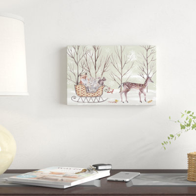 «Christmas Time I» par Melissa Wang - impression sur toile tendue