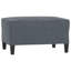  Ensemble de canapé en velours gris foncé, métal, polyester enduit de PVC, contreplaqué petit moderne