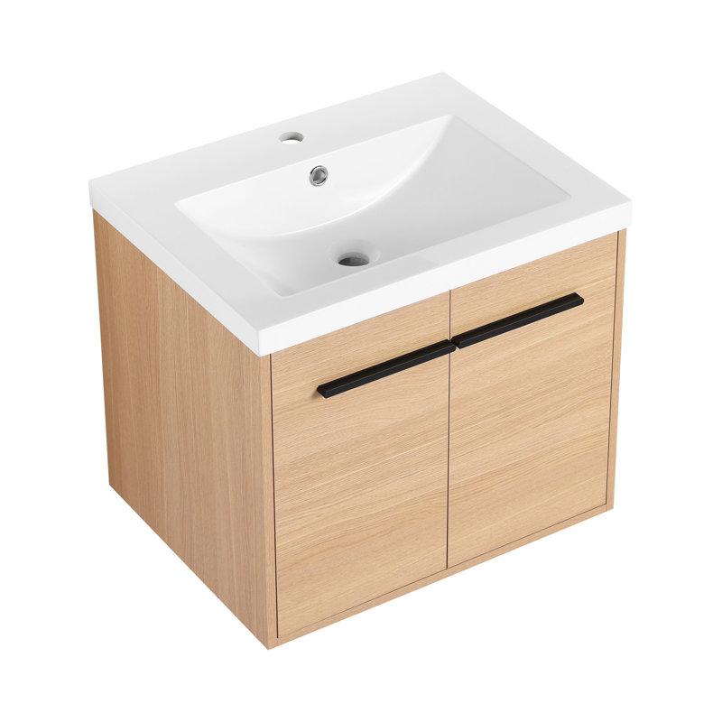 Meuble-lavabo luxueux avec lavabo à poser en résine et caractéristiques haut de gamme