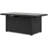 Danny Rectangle Aluminum Smokeless Fire Pit Table with Lid