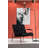 Elegant Wing Chair, Black Fabric Upholstery, 29.5 x 31.5 x 33.5 inches | Beech Wood & Chipboard Frame, 100% Polyester | Soft Foam & Feather Cushions, Industrial Style with Durable Matt Black Metal Legs, Dry-Cleanable