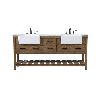 Pelaghia 72"" Double Bathroom Vanity Set -  Birch Lane™, 0CF111A3F510429F93A324EF278E9A28