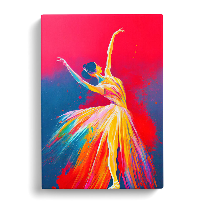 Ballerina Splash No.1 - Wrapped Canvas, 50cm H x 35cm W x 3cm D