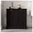 Two-Compartment Tilt-Out Laundry Sorter Cabinet - MDF Laundry Storage Organizer with Removable Cloth Bags, Black-122602696