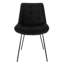 Chaise d'appoint rembourrée en velours capitonné Stoker-2145662561