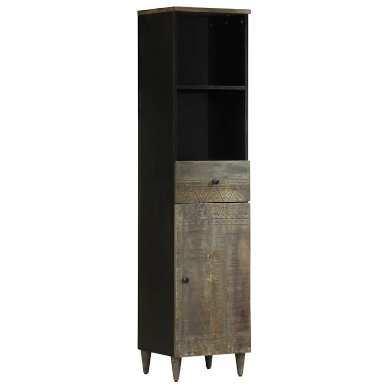 Pine Wood Bathroom Cabinet