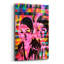 Art mural en verre Lark Manor «Androids» par Abstract Graffiti, 24 po x 36 po-1788998780