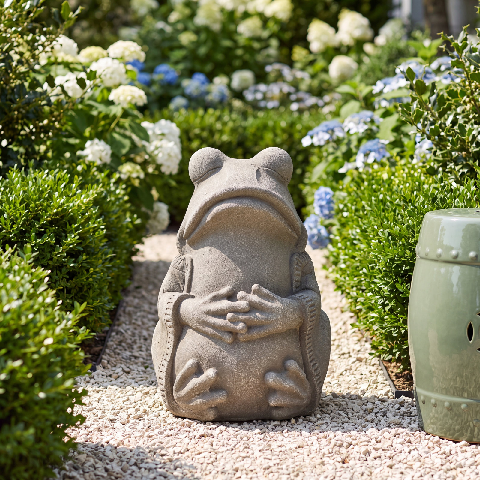 Waal Zen-Style Frog Garden Statue